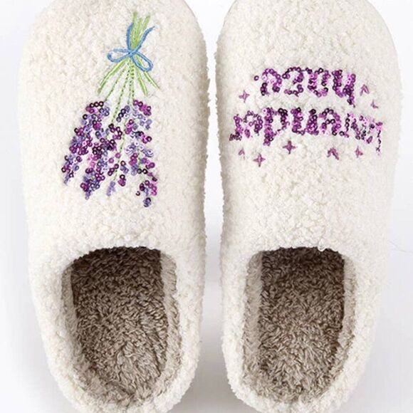 Lavender Haze Taylor Swift NEW Fleece Home Slipper - The Eras Tour - Picture 3 of 4
